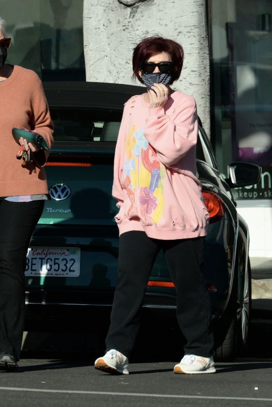 SHARON OSBOURNE at Larchmont Beauty Center in Los Angeles 03/01/2022