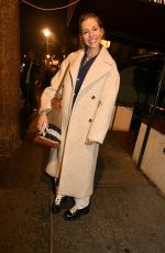 SIENNA MILLER Night Out in New York 03/01/2022