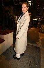 SIENNA MILLER Night Out in New York 03/01/2022