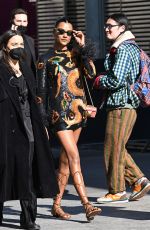 SIMONE ASHLEY Arrives at Valentino Show in Paris 03/06/2022