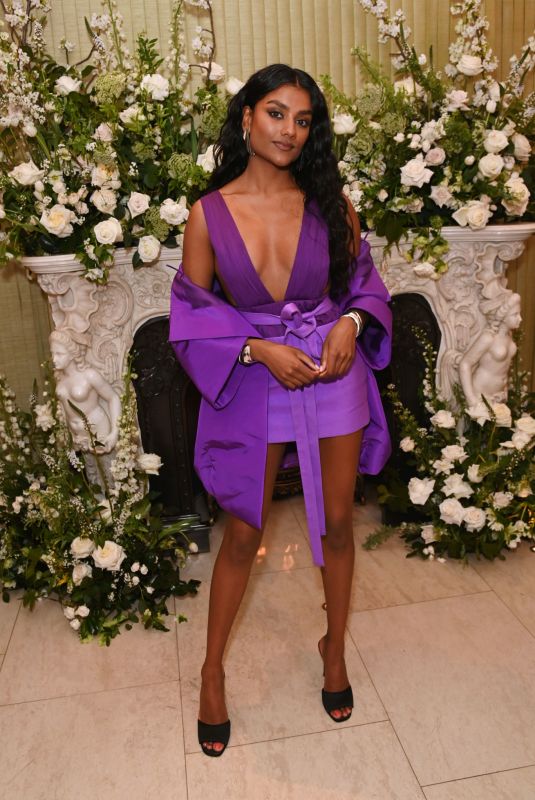 SIMONE ASHLEY at Vogue BAFTA Afterparty in London 03/13/2022