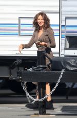 SOFIA VERGARA Taking a Break Between Scenes of Griselda in Los Angeles 02/28/2022