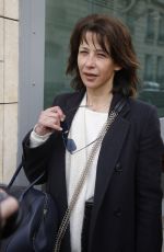 SOPHIE MARCEAU Leaves RTL Studios in Neuilly sur Seine 03/11/2022