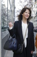 SOPHIE MARCEAU Leaves RTL Studios in Neuilly sur Seine 03/11/2022