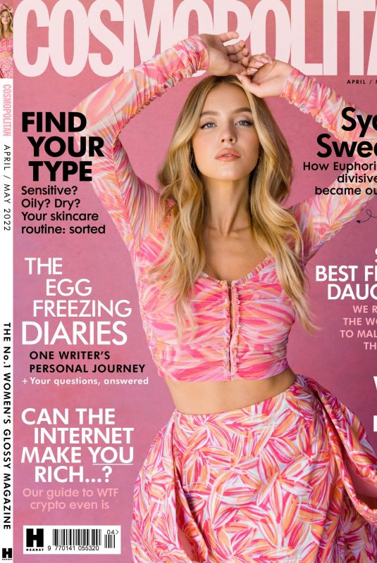 SYDNEYS WEENEY in Cosmopolitan Magazine, UK April/May 2022