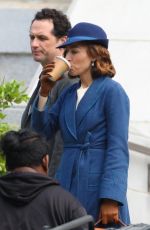 TATIANA MASLANY on the Set of Perry Mason in Los Angeles 03/30/2022