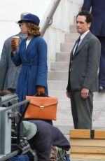TATIANA MASLANY on the Set of Perry Mason in Los Angeles 03/30/2022