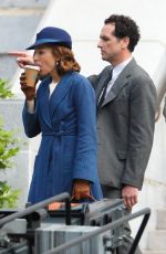 TATIANA MASLANY on the Set of Perry Mason in Los Angeles 03/30/2022