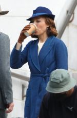 TATIANA MASLANY on the Set of Perry Mason in Los Angeles 03/30/2022