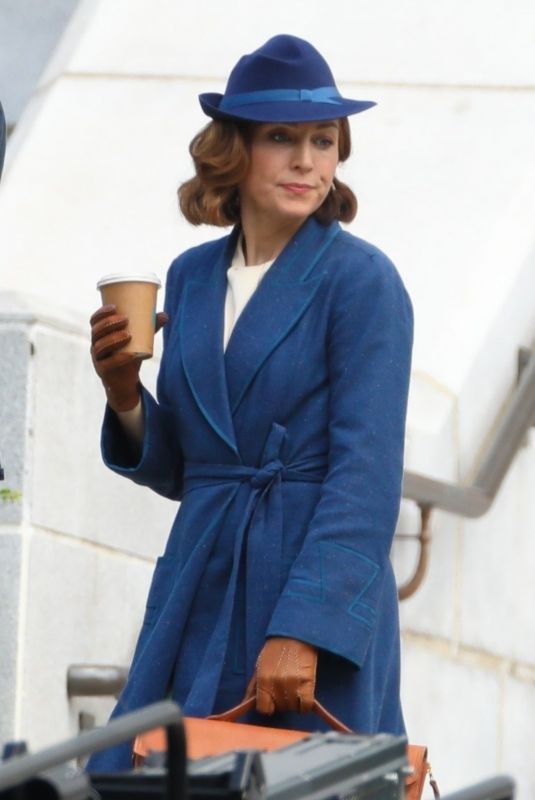 TATIANA MASLANY on the Set of Perry Mason in Los Angeles 03/30/2022