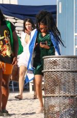 TEYANA TAYLOR Out with Friends at a Beach in Miami 02/28/2022