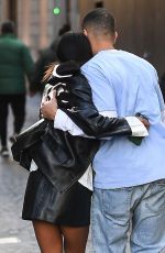 TINA KUNAKEY and Younes Bendjima Out in Milan 02/27/2022