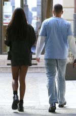 TINA KUNAKEY and Younes Bendjima Out in Milan 02/27/2022