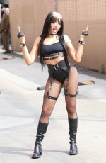 TINASHE Arrives at Jimmy Kimmel Live in Hollywood 03/15/2022