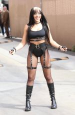 TINASHE Arrives at Jimmy Kimmel Live in Hollywood 03/15/2022