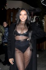 TINASHE Arrives at Justin Bieber