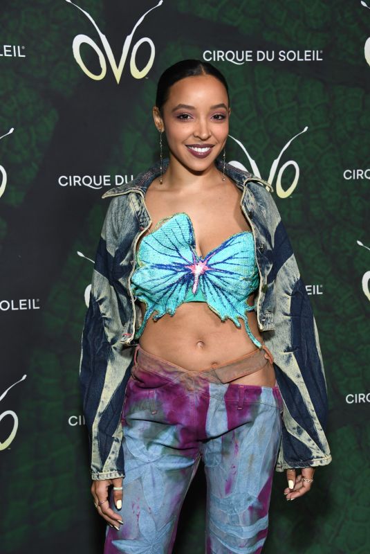 TINASHE at Cirque du Soleil’s Ovo Premiere in Los Angeles 03/16/2022