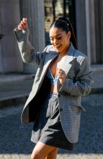 VANESSA HUDGENS Arrives at Miu Miu Fashion Show in Paris 03/08/2022