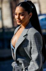 VANESSA HUDGENS Arrives at Miu Miu Fashion Show in Paris 03/08/2022