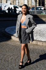 VANESSA HUDGENS Arrives at Miu Miu Fashion Show in Paris 03/08/2022
