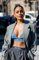 VANESSA HUDGENS Arrives at Miu Miu Fashion Show in Paris 03/08/2022