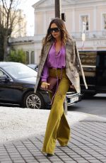 VICTORIA BECKHAM Arrives at La Reserve Hotel in Paris 03/03/2022