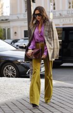 VICTORIA BECKHAM Arrives at La Reserve Hotel in Paris 03/03/2022
