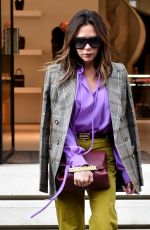 VICTORIA BECKHAM Leaves Celine Store in Paris 03/03/2022