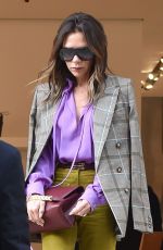 VICTORIA BECKHAM Leaves Celine Store in Paris 03/03/2022