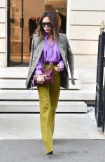 VICTORIA BECKHAM Leaves Celine Store in Paris 03/03/2022