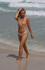 VICTORIA LARSON and ALISON KAY BOWLES in Bikinis at a Beach in Miami 03/22/2022