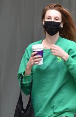 WHITNEY PORT Leaves a Nail Salon in Los Angeles 03/05/2022