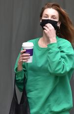 WHITNEY PORT Leaves a Nail Salon in Los Angeles 03/05/2022