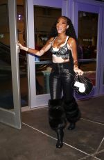 WINNIE HARLOW Arrives at Lakers Game at Crypto.com Arena in Los Angeles 03/11/2022