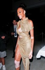 WINNIE HARLOW Arrives at W Magazine Event in Los Angeles 03/2/2022
