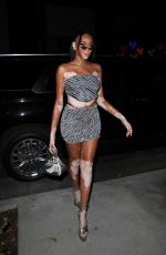 WINNIE HARLOW Leaves Revolve Social House Grand Ppening in Los Angeles 03/03/2022