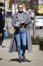 YOLANDA HADID Out in New York 03/15/2022