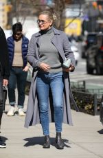 YOLANDA HADID Out in New York 03/15/2022
