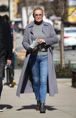 YOLANDA HADID Out in New York 03/15/2022