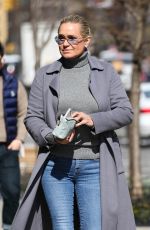 YOLANDA HADID Out in New York 03/15/2022