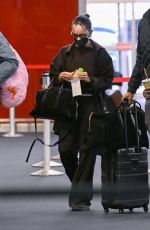 ZOE KRAVITZ Arrives at JFK Airport in New York 03/23/2022