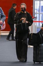 ZOE KRAVITZ Arrives at JFK Airport in New York 03/23/2022