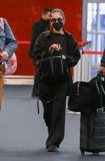 ZOE KRAVITZ Arrives at JFK Airport in New York 03/23/2022