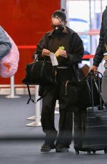 ZOE KRAVITZ Arrives at JFK Airport in New York 03/23/2022
