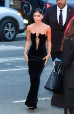 ZOE KRAVITZ Arrives at The Batman World Premiere in New York 03/01/2022
