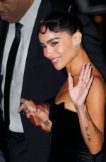 ZOE KRAVITZ Arrives at The Batman World Premiere in New York 03/01/2022
