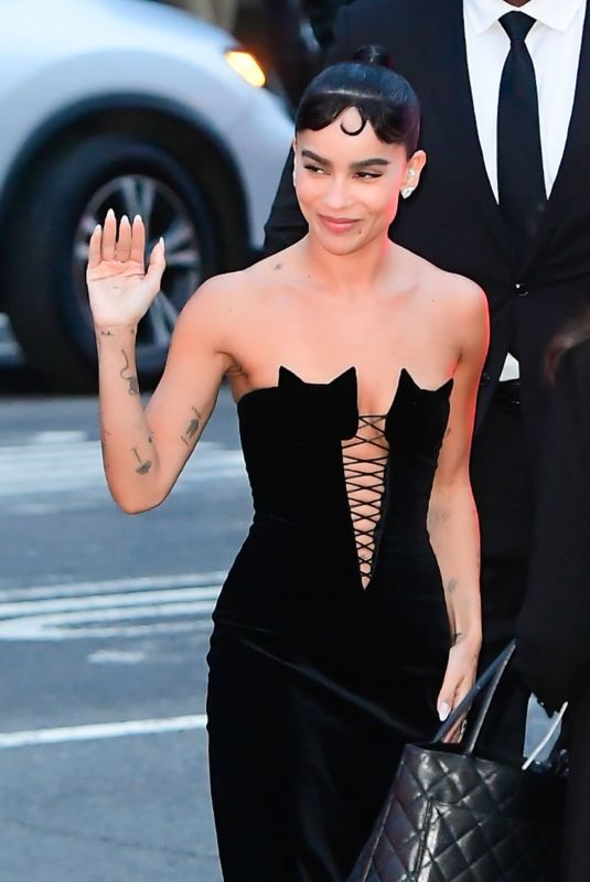 ZOE KRAVITZ Arrives at The Batman World Premiere in New York 03/01/2022