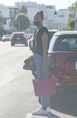 ZOE SALDANA Arrives at Her Spa Appointments in West Hollywood 03/23/2022