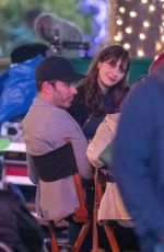 ZOOEY DESCHANEL and Jonathan Scott on the Set of Harold and the Purple Crayon in Atlanta 03/07/2022
