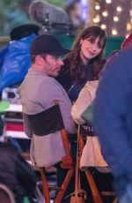 ZOOEY DESCHANEL and Jonathan Scott on the Set of Harold and the Purple Crayon in Atlanta 03/07/2022